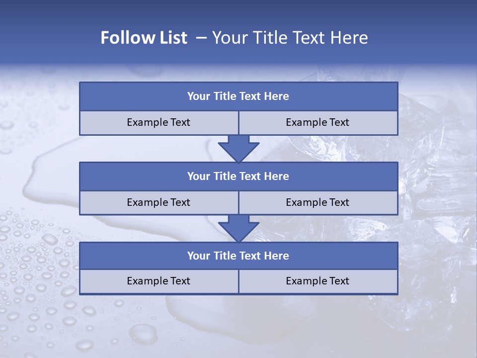 Refrigerator Backgrounds Drop PowerPoint Template