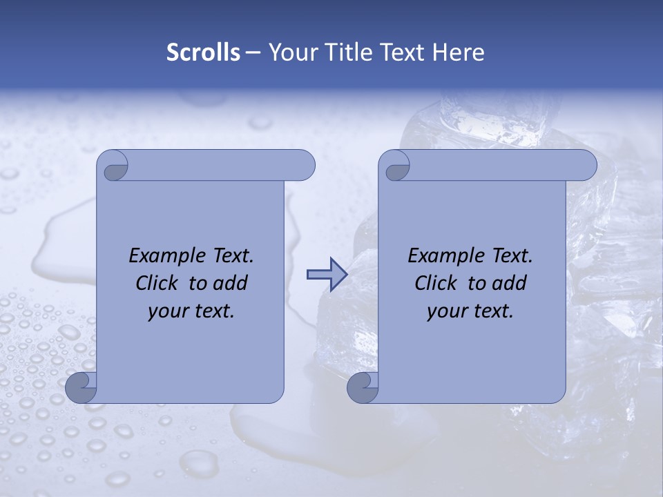 Refrigerator Backgrounds Drop PowerPoint Template