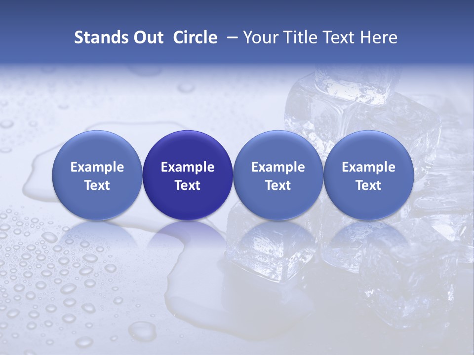 Refrigerator Backgrounds Drop PowerPoint Template