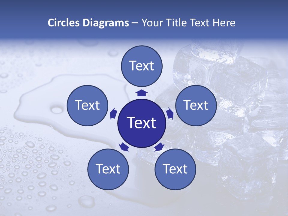 Refrigerator Backgrounds Drop PowerPoint Template