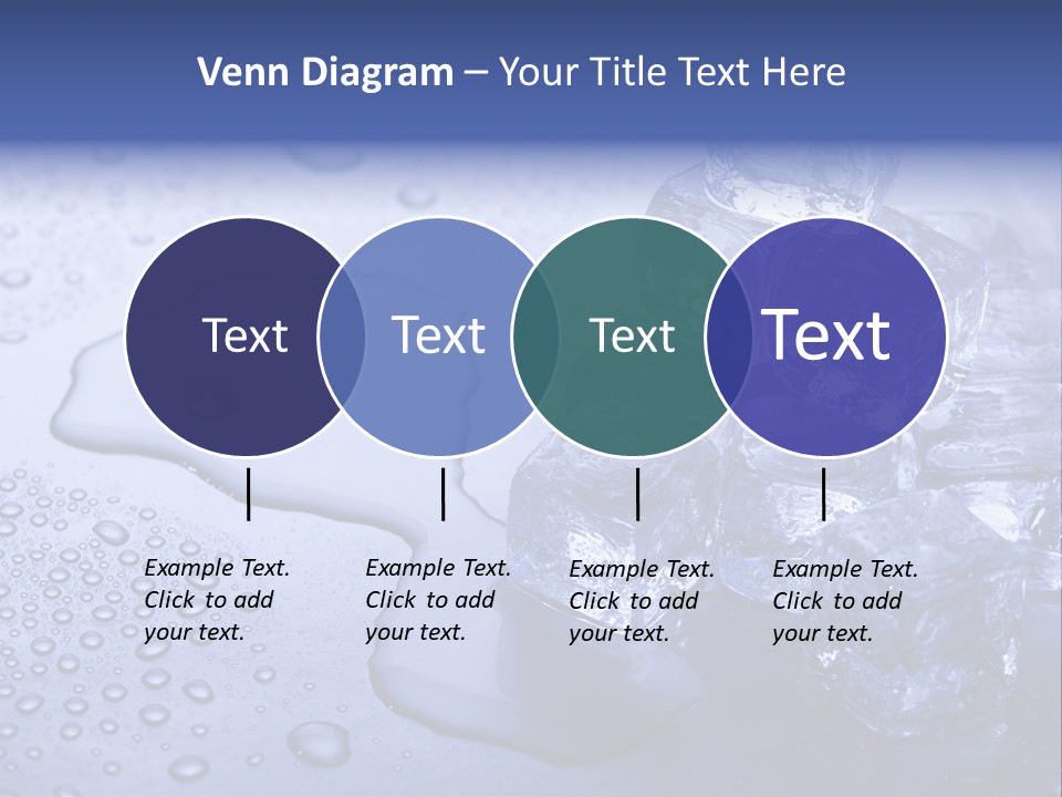 Refrigerator Backgrounds Drop PowerPoint Template