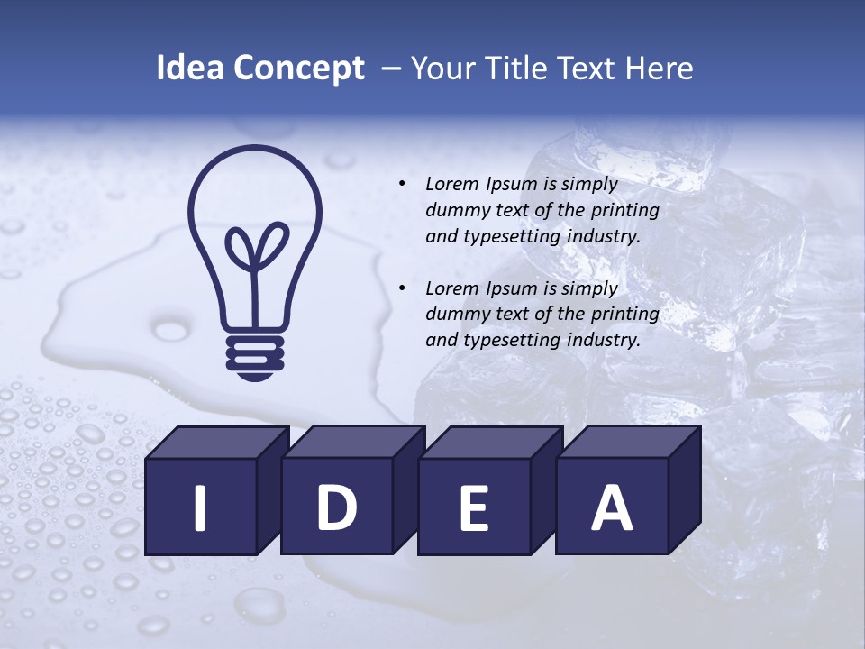 Refrigerator Backgrounds Drop PowerPoint Template