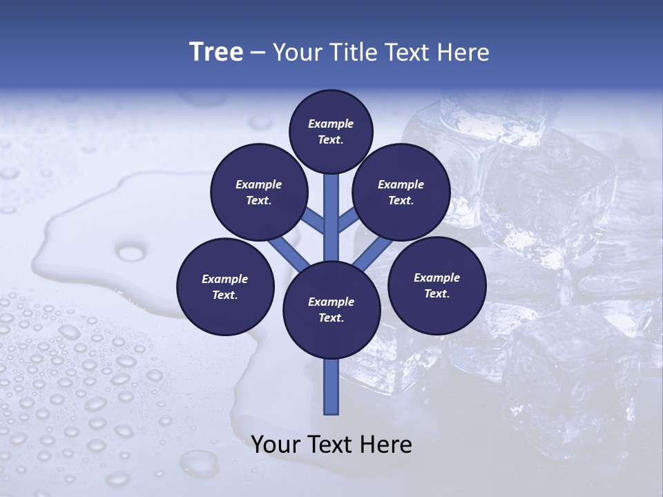 Refrigerator Backgrounds Drop PowerPoint Template