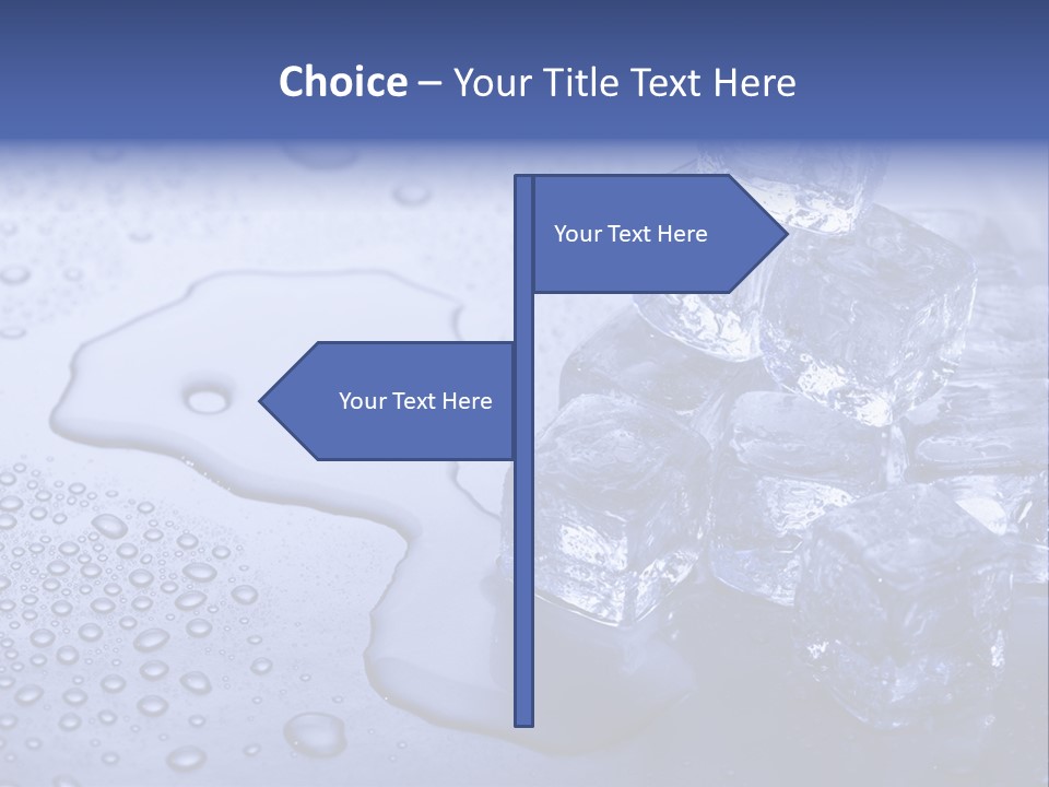 Refrigerator Backgrounds Drop PowerPoint Template