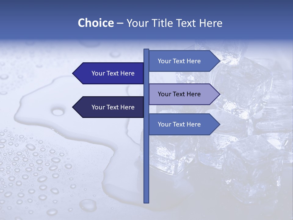 Refrigerator Backgrounds Drop PowerPoint Template