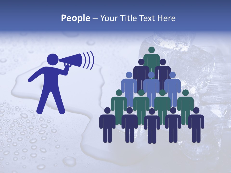 Refrigerator Backgrounds Drop PowerPoint Template