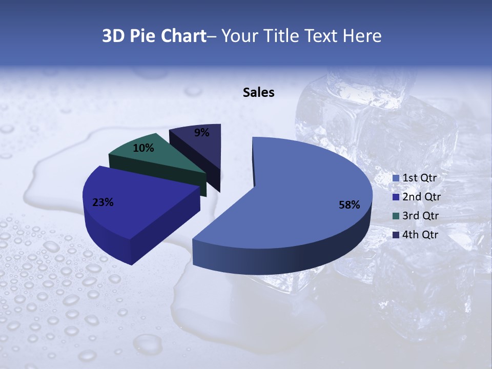 Refrigerator Backgrounds Drop PowerPoint Template