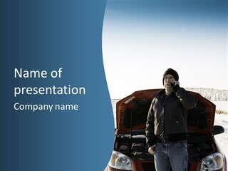 Engine Hood Jeans PowerPoint Template