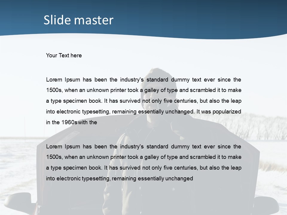 Engine Hood Jeans PowerPoint Template