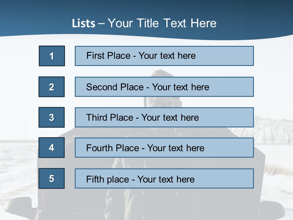 Engine Hood Jeans PowerPoint Template