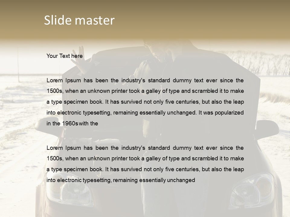 Repair Road Cell PowerPoint Template