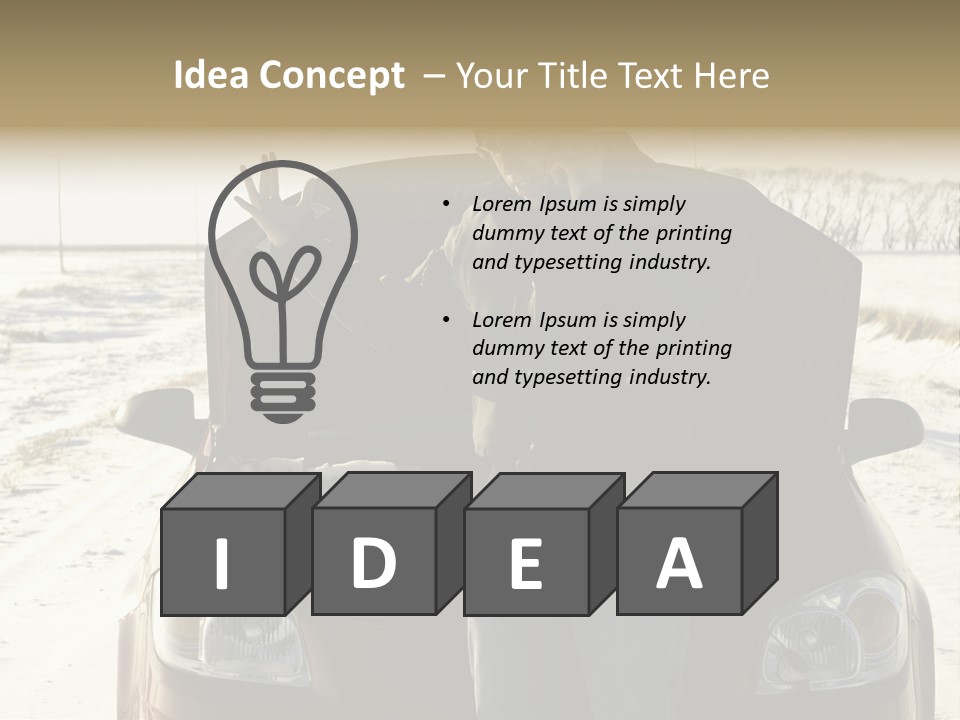 Repair Road Cell PowerPoint Template