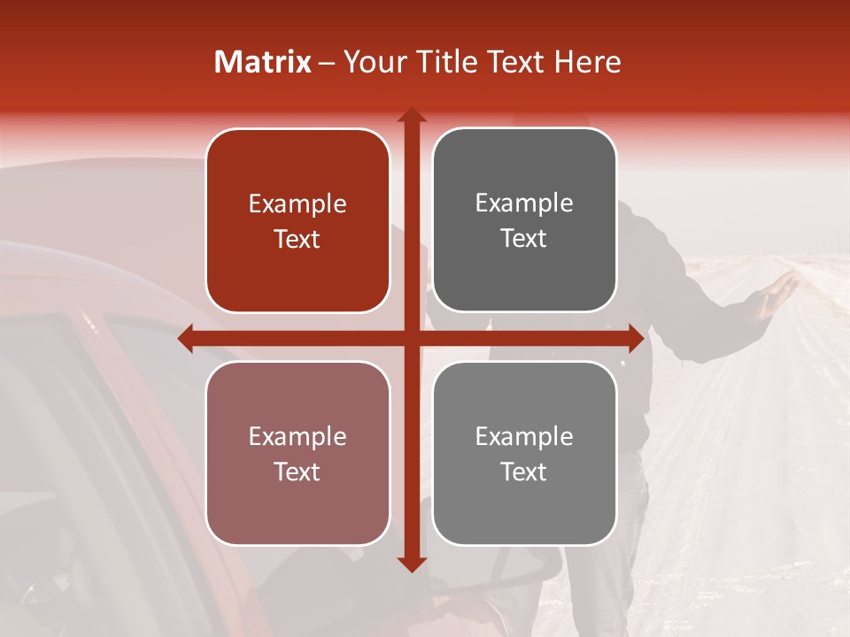 Road Automobile Phone PowerPoint Template