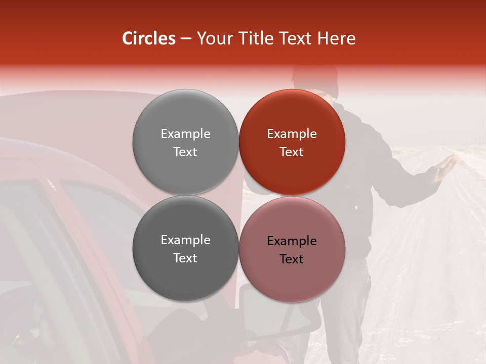 Road Automobile Phone PowerPoint Template