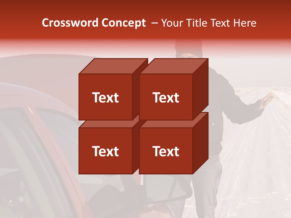 Road Automobile Phone PowerPoint Template