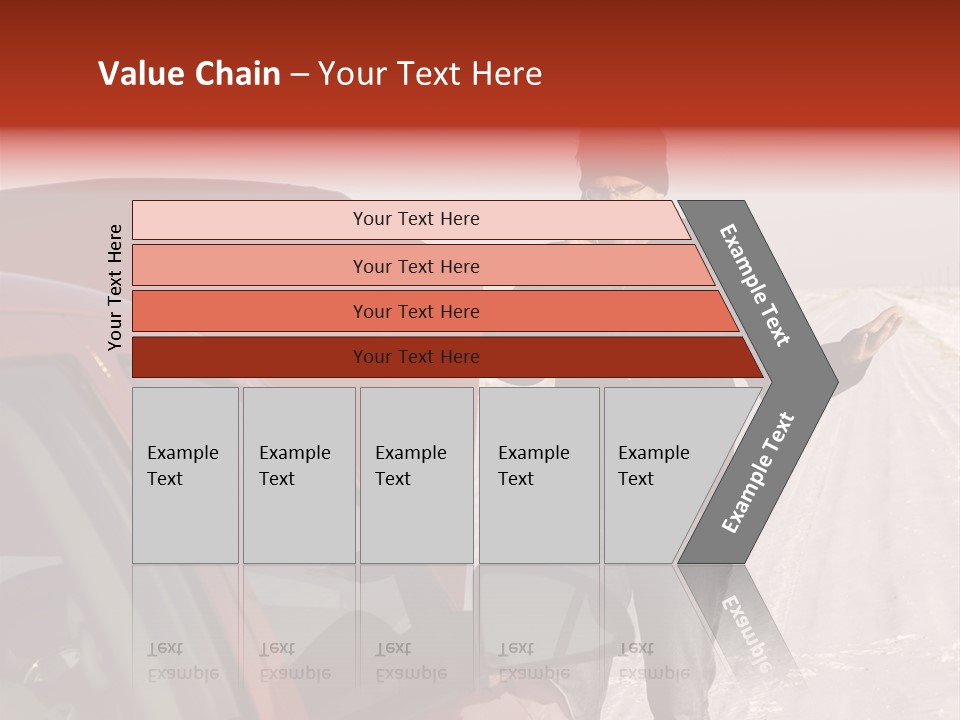 Road Automobile Phone PowerPoint Template