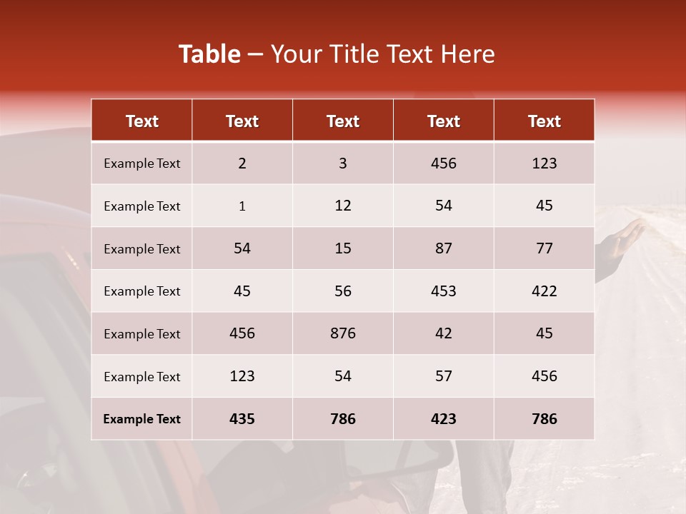 Road Automobile Phone PowerPoint Template