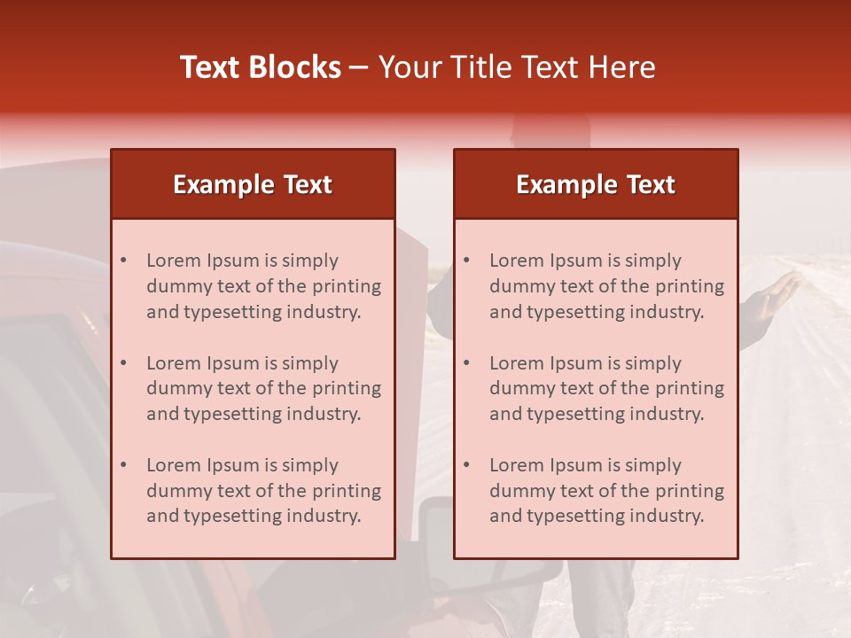 Road Automobile Phone PowerPoint Template