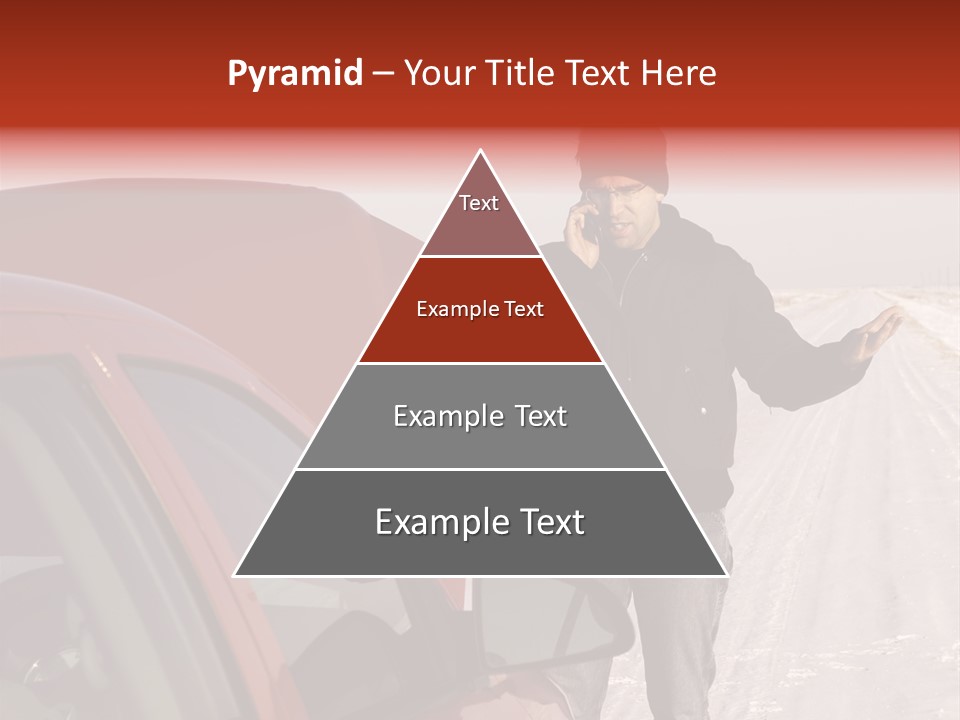 Road Automobile Phone PowerPoint Template