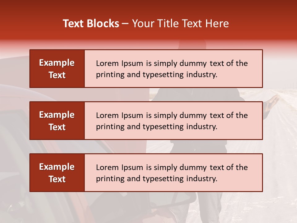 Road Automobile Phone PowerPoint Template