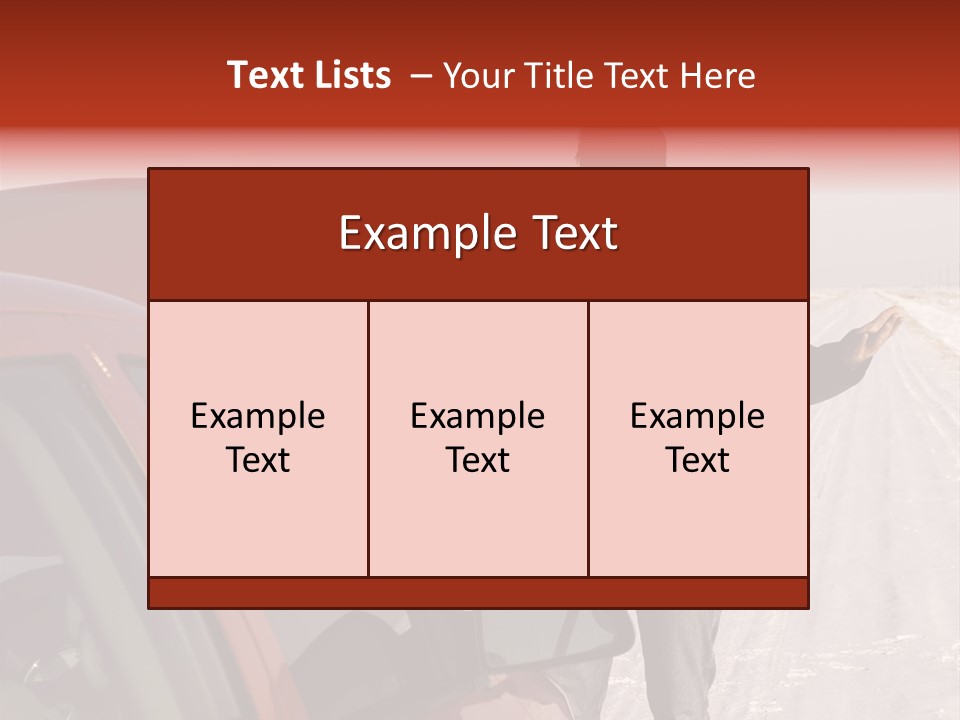 Road Automobile Phone PowerPoint Template