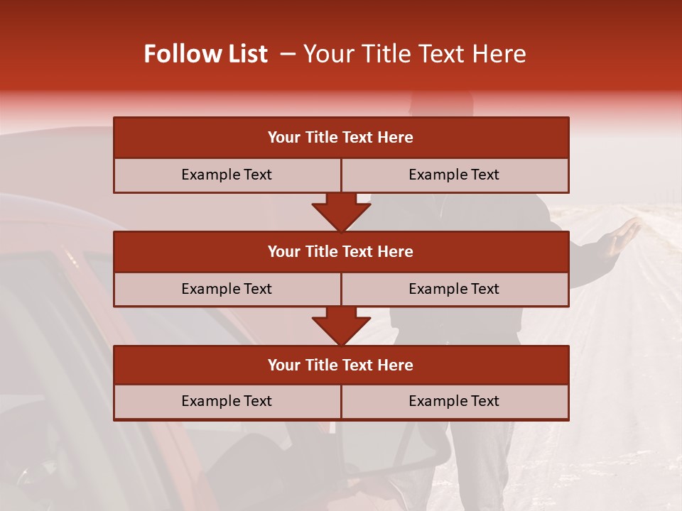 Road Automobile Phone PowerPoint Template