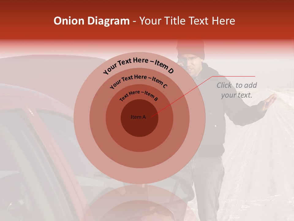 Road Automobile Phone PowerPoint Template