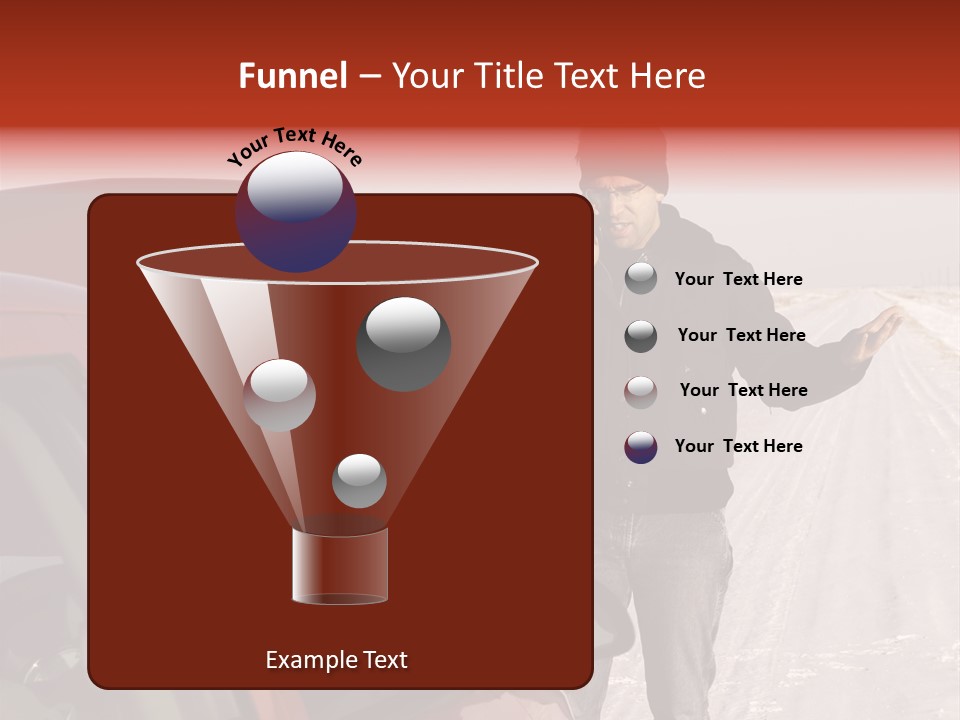Road Automobile Phone PowerPoint Template