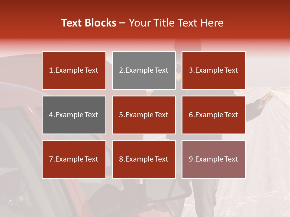 Road Automobile Phone PowerPoint Template