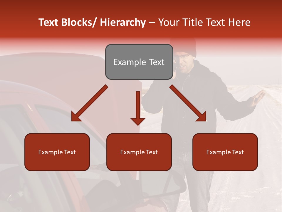Road Automobile Phone PowerPoint Template
