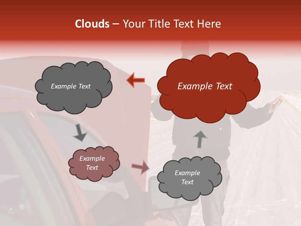 Road Automobile Phone PowerPoint Template