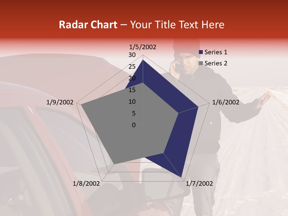 Road Automobile Phone PowerPoint Template