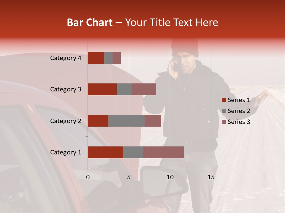 Road Automobile Phone PowerPoint Template
