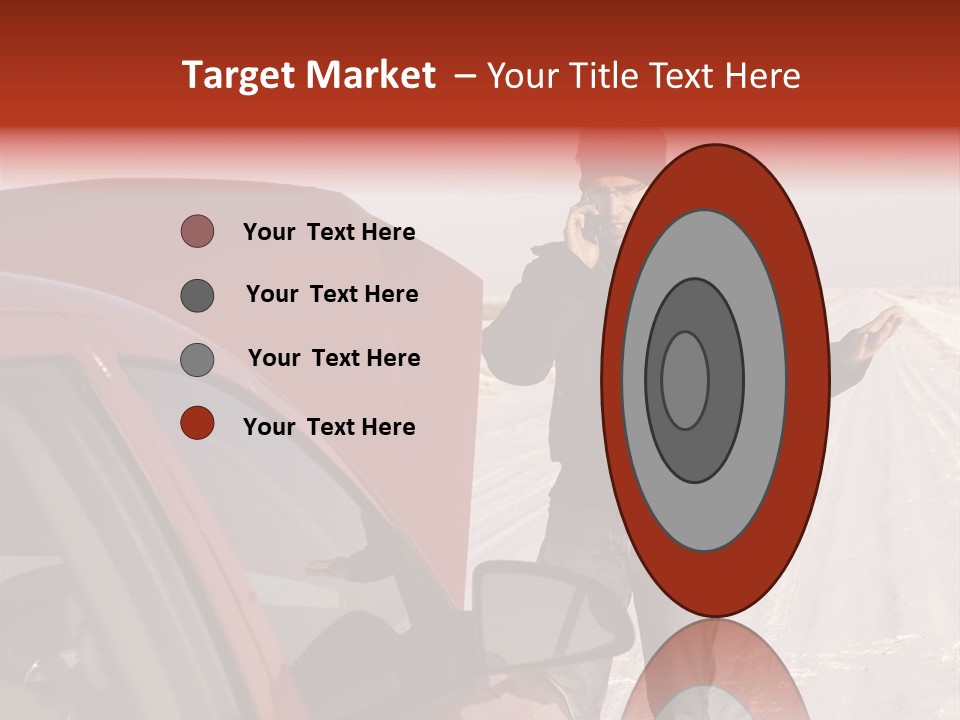 Road Automobile Phone PowerPoint Template