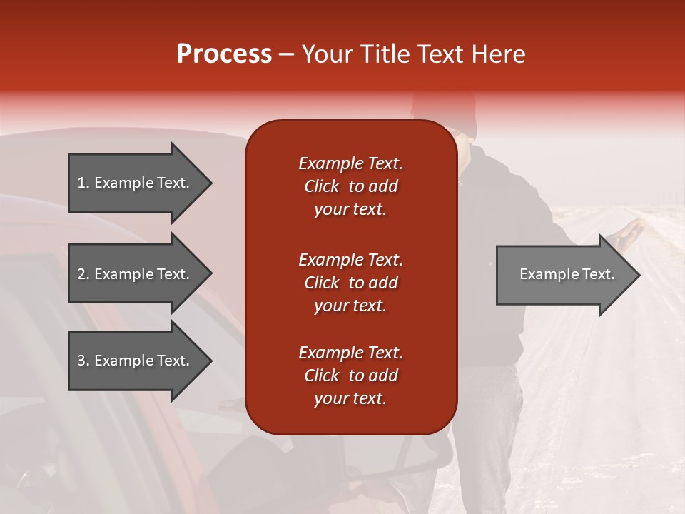 Road Automobile Phone PowerPoint Template