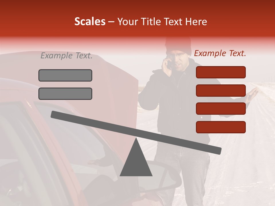 Road Automobile Phone PowerPoint Template