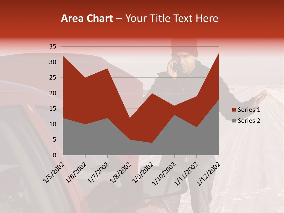 Road Automobile Phone PowerPoint Template