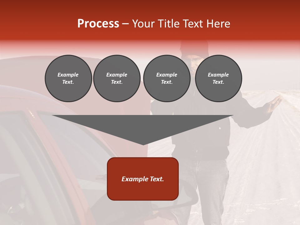 Road Automobile Phone PowerPoint Template