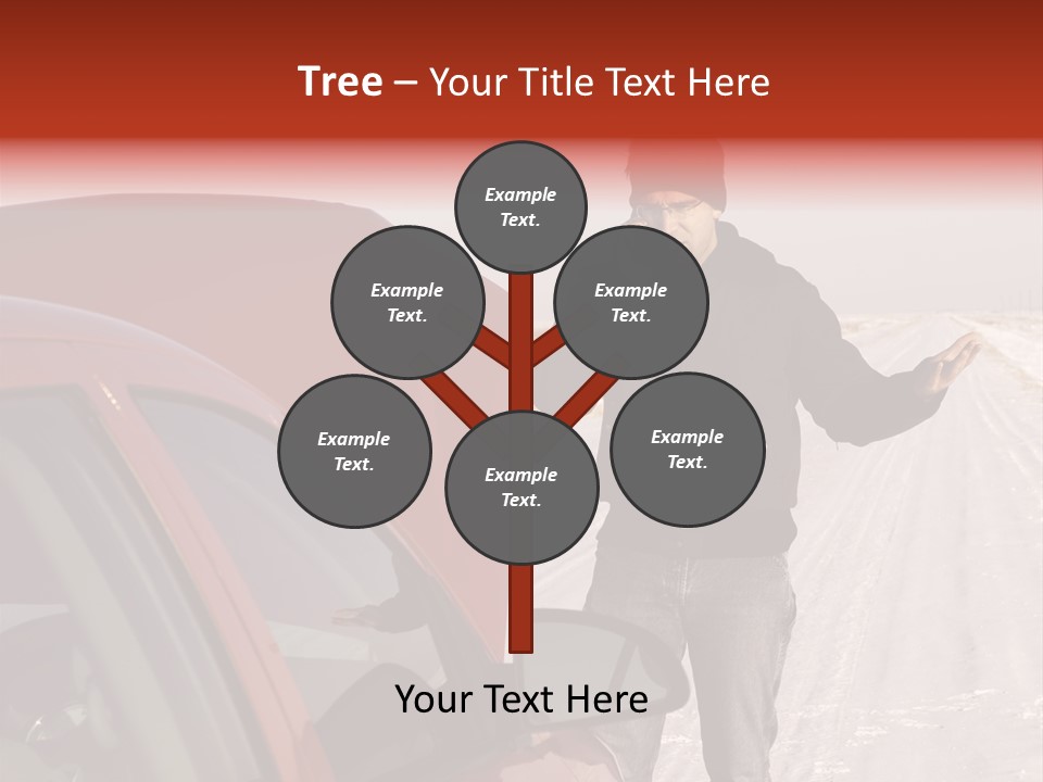 Road Automobile Phone PowerPoint Template