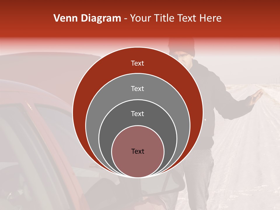 Road Automobile Phone PowerPoint Template