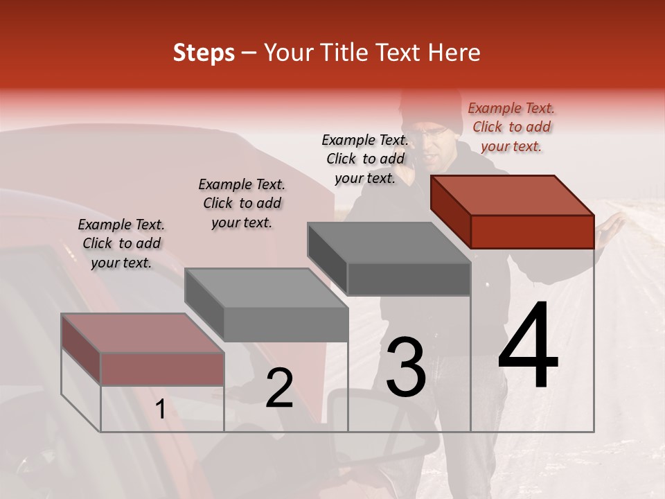 Road Automobile Phone PowerPoint Template