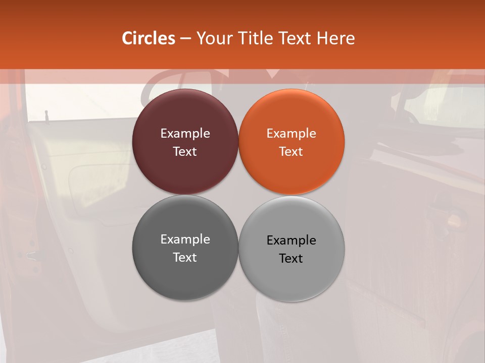 Road Jeans Engine PowerPoint Template