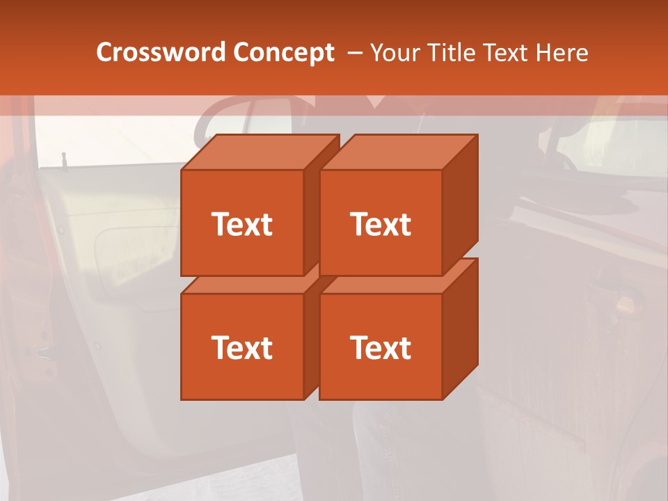 Road Jeans Engine PowerPoint Template
