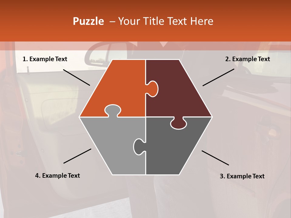 Road Jeans Engine PowerPoint Template