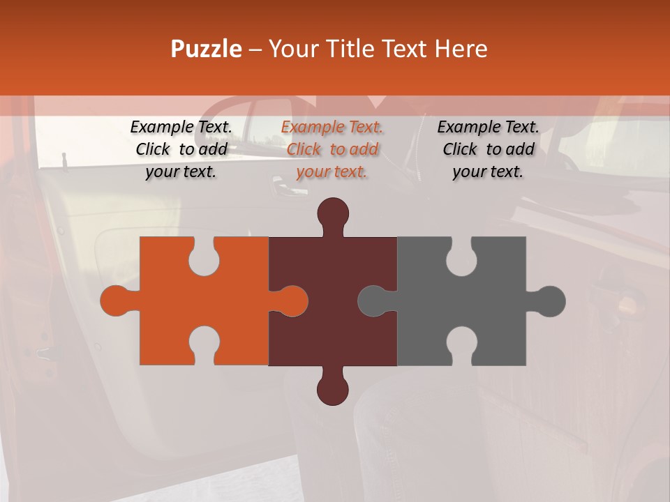 Road Jeans Engine PowerPoint Template