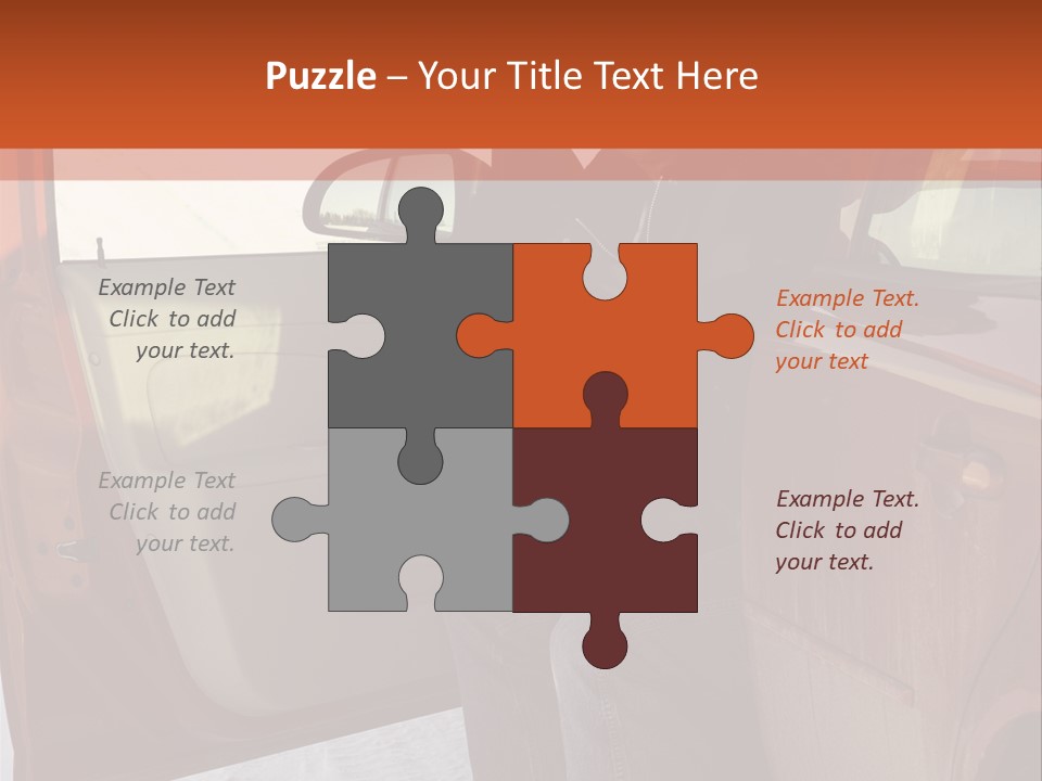 Road Jeans Engine PowerPoint Template