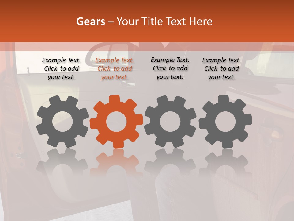 Road Jeans Engine PowerPoint Template