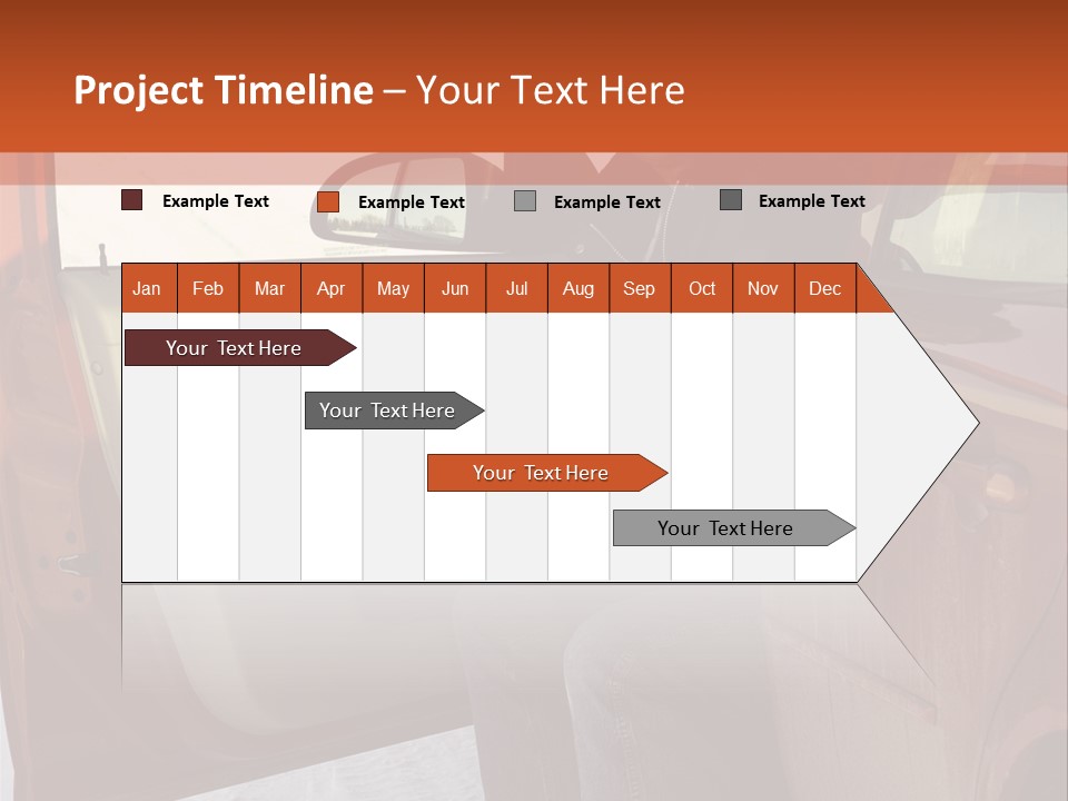 Road Jeans Engine PowerPoint Template