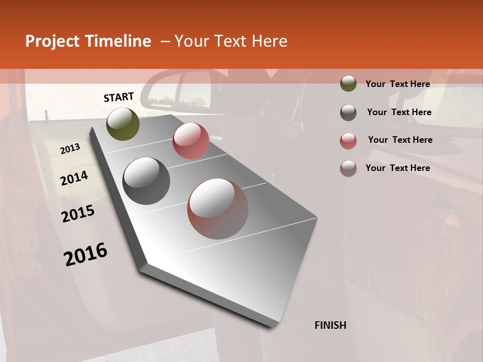 Road Jeans Engine PowerPoint Template
