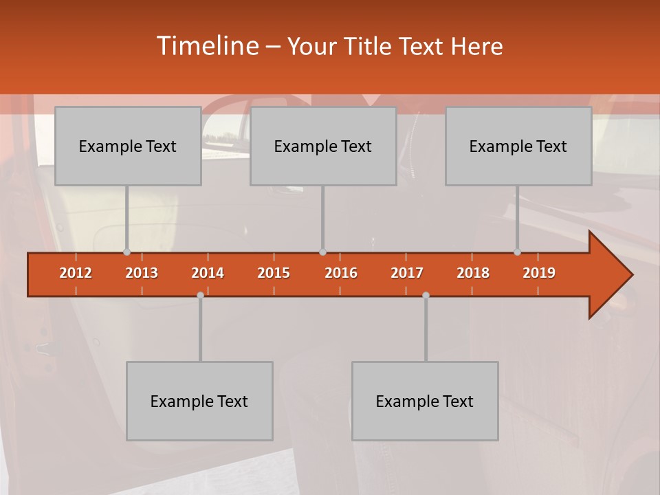 Road Jeans Engine PowerPoint Template
